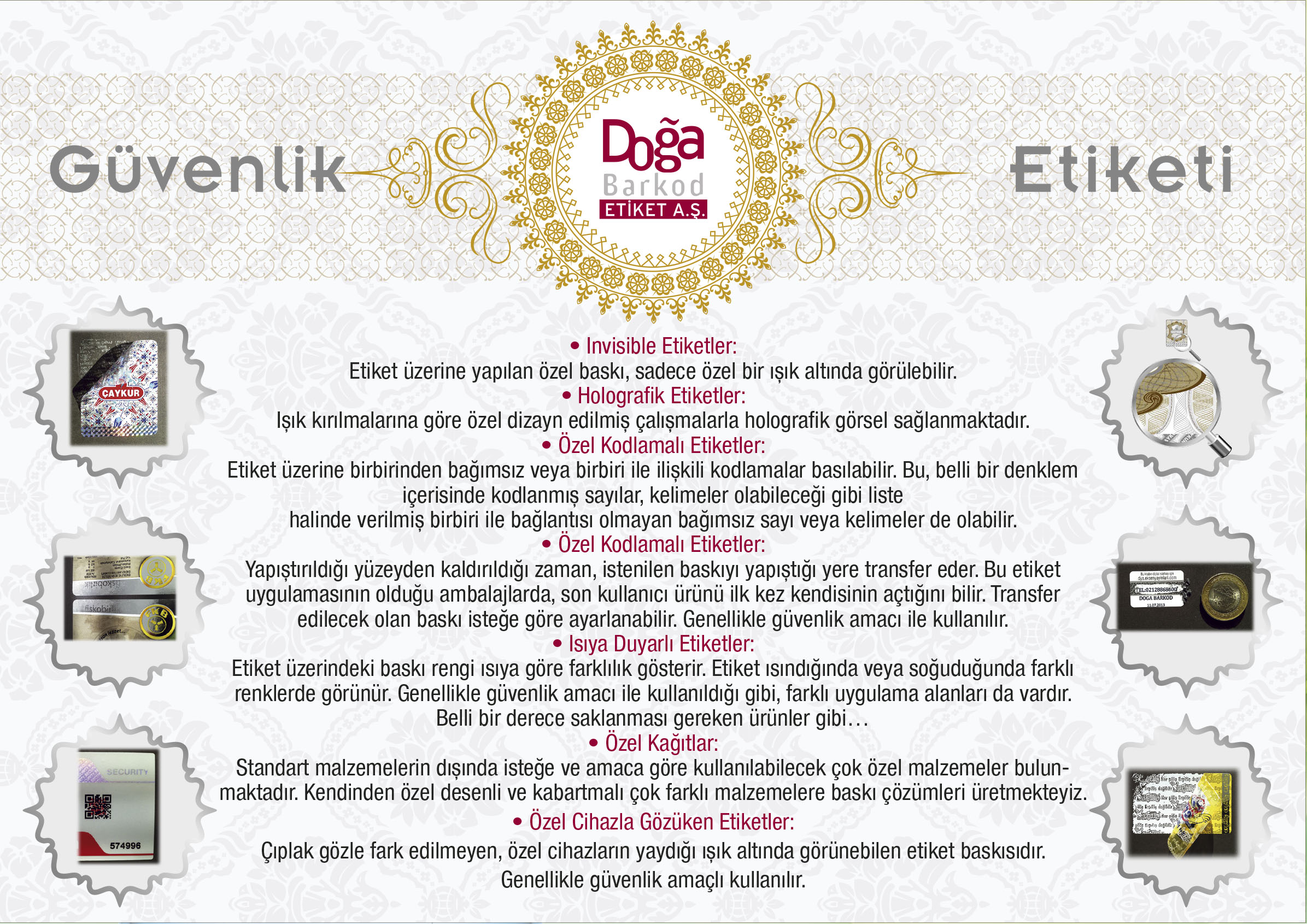 Invisible Baskılı Etiketler